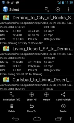 Ultra GPS Logger Lite android App screenshot 2