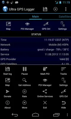 Ultra GPS Logger Lite android App screenshot 6